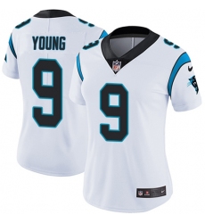 Women's Nike Carolina Panthers #9 Bryce Young White Stitched NFL Vapor Untouchable Limited Jersey