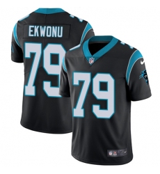 Men's Nike Carolina Panthers #79 Ikem Ekwonu Black Team Color Stitched NFL Vapor Untouchable Limited Jersey