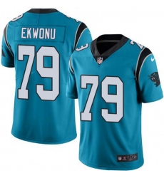 Men's Nike Carolina Panthers #79 Ikem Ekwonu Blue Alternate Stitched NFL Vapor Untouchable Limited Jersey