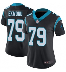 Women's Nike Carolina Panthers #79 Ikem Ekwonu Black Team Color Stitched NFL Vapor Untouchable Limited Jersey