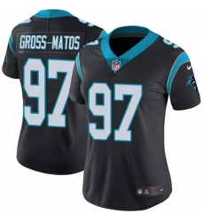 Women's Nike Carolina Panthers #97 Yetur Gross-Matos Black Team Color Stitched NFL Vapor Untouchable Limited Jersey