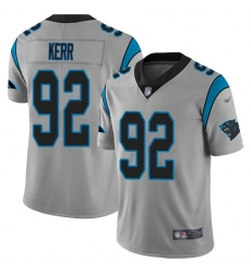 Men's Nike Carolina Panthers #92 Zach Kerr Silver Stitched NFL Limited Inverted Legend Jersey