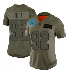 Women's Nike Carolina Panthers #92 Zach Kerr Camo Stitched NFL Limited 2019 Salute to Service Jersey