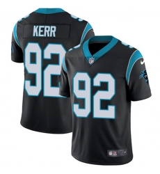 Youth Nike Carolina Panthers #92 Zach Kerr Black Team Color Stitched NFL Vapor Untouchable Limited Jersey