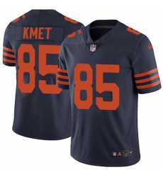 Men's Nike Chicago Bears #85 Cole Kmet Navy Blue Alternate Stitched NFL Vapor Untouchable Limited Jersey