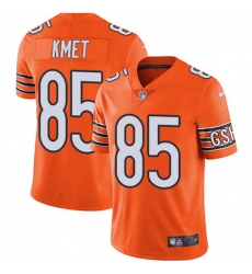 Men's Nike Chicago Bears #85 Cole Kmet Orange Stitched NFL Limited Rush Jersey