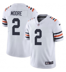 Men's Nike Chicago Bears #2 D.J. Moore White 2019 Alternate Classic Stitched NFL Vapor Untouchable Limited Jersey