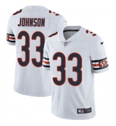 Men's Nike Chicago Bears #33 Jaylon Johnson White Stitched NFL Vapor Untouchable Limited Jersey