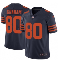 Men's Nike Chicago Bears #80 Jimmy Graham Navy Blue Alternate Stitched NFL Vapor Untouchable Limited Jersey