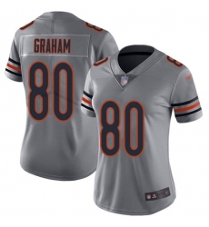 Women's Nike Chicago Bears #80 Jimmy Graham Silver Stitched NFL Limited Inverted Legend Jersey