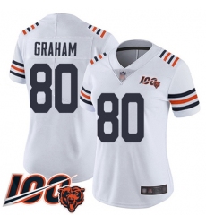 Women's Nike Chicago Bears #80 Jimmy Graham White Alternate Stitched NFL Vapor Untouchable Limited 100th Season Jersey
