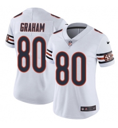 Women's Nike Chicago Bears #80 Jimmy Graham White Stitched NFL Vapor Untouchable Limited Jersey