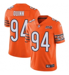 Men's Nike Chicago Bears #94 Robert Quinn Orange Stitched NFL Limited Rush 100th Season Jersey