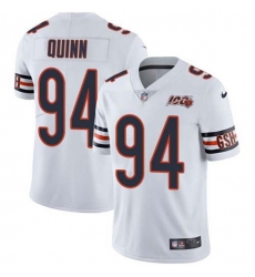 Men's Nike Chicago Bears #94 Robert Quinn White Stitched NFL 100th Season Vapor Untouchable Limited Jersey