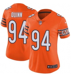 Women's Nike Chicago Bears #94 Robert Quinn Orange Stitched NFL Limited Rush Jersey
