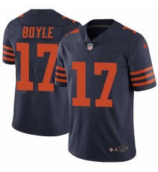 Men's Nike Chicago Bears #17 Tim Boyle Navy Blue Alternate Stitched NFL Vapor Untouchable Limited Jersey
