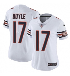 Women's Nike Chicago Bears #17 Tim Boyle White Stitched NFL Vapor Untouchable Limited Jersey