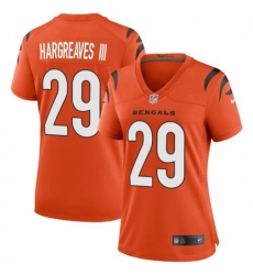 Women's Cincinnati Bengals #29 Vernon Hargreaves III Orange Nike Game Jersey