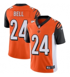 Men's Nike Cincinnati Bengals #24 Vonn Bell Orange Alternate Stitched NFL Vapor Untouchable Limited Jersey