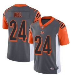 Men's Nike Cincinnati Bengals #24 Vonn Bell Silver Stitched NFL Limited Inverted Legend Jersey
