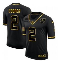 Men's Cleveland Browns #2 Amari Cooper Nike 2020 Salute To Service Golden Limited NFL Jersey Black