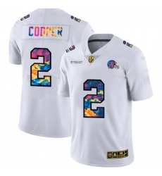 Men's Cleveland Browns #2 Amari Cooper White Nike Multi-Color 2020 NFL Crucial Catch Limited NFL Jersey