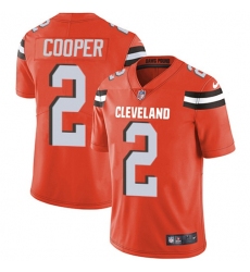 Men's Nike Cleveland Browns #2 Amari Cooper Orange Alternate Stitched NFL Vapor Untouchable Limited Jersey