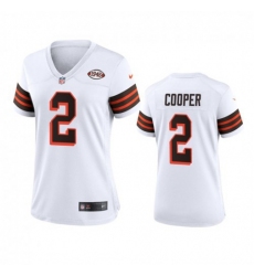 Women's Cleveland Browns #2 Amari Cooper Nike 1946 Collection Alternate Game Limited NFL Jersey - White