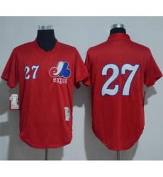 Mitchell And Ness 1989 Montreal Expos #27 Vladimir Guerrero Red Throwback Stitched MLB Jersey Mitchell And Ness 1989 Montreal Expos #27 Vladimir Guerrero Red Throwback Stitched MLB Jersey