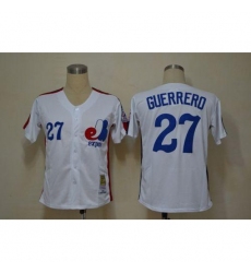 Mitchell And Ness Expos #27 Vladimir Guerrero White Throwback Stitched Baseball Jersey Mitchell And Ness Expos #27 Vladimir Guerrero White Throwback Stitched Baseball Jersey