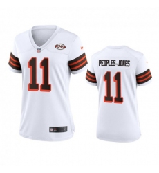 Women's Cleveland Browns #11 Donovan Peoples-Jones Nike 1946 Collection Alternate Game Limited NFL Jersey - White