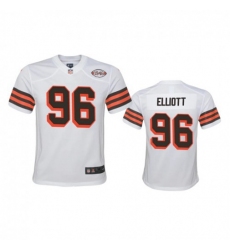 Youth Cleveland Browns #96 Jordan Elliott Nike 1946 Collection Alternate Game Limited NFL Jersey - White