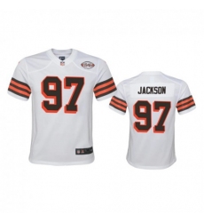 Youth Cleveland Browns #97 Malik Jackson Nike 1946 Collection Alternate Game Limited NFL Jersey - White