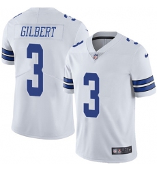 Men's Nike Dallas Cowboys #3 Garrett Gilbert White Stitched NFL Vapor Untouchable Limited Jersey