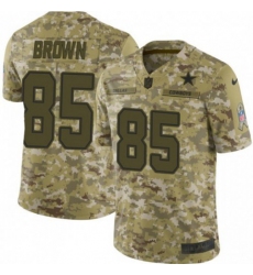 Men's Nike Dallas Cowboys #85 Noah Brown Camo Stitched NFL Limited 2018 Salute To Service Jersey