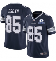 Men's Nike Dallas Cowboys #85 Noah Brown Navy Blue Team Color Stitched With Established In 1960 Patch NFL Vapor Untouchable Limited Jersey