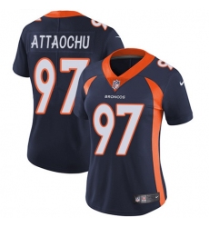 Women's Nike Denver Broncos #97 Jeremiah Attaochu Navy Blue Alternate Stitched NFL Vapor Untouchable Limited Jersey