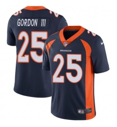 Men's Nike Denver Broncos #25 Melvin Gordon III Navy Blue Alternate Stitched NFL Vapor Untouchable Limited Jersey