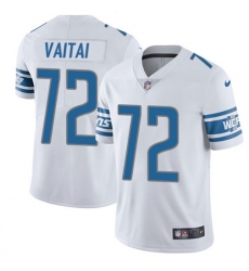 Youth Nike Detroit Lions #72 Halapoulivaati Vaitai White Stitched NFL Vapor Untouchable Limited Jersey