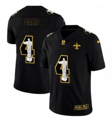 Men's New Orleans Saints #4 Derek Carr Nike Carbon Black Vapor Cristo Redentor Limited NFL Jersey