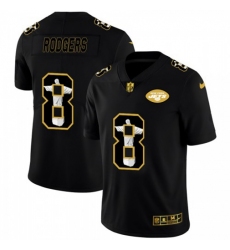 Men's New York Jets #8 Aaron Rodgers Nike Carbon Black Vapor Cristo Redentor Limited NFL Jersey