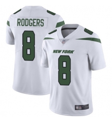 Youth Nike New York Jets #8 Aaron Rodgers White Stitched NFL Vapor Untouchable Limited Jersey