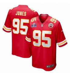 Men's Nike Chris Jones Red Kansas City Chiefs Super Bowl LVIII Game Jersey