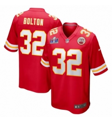 Men's Nike Nick Bolton Red Kansas City Chiefs Super Bowl LVIII Game Jersey