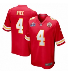 Men's Nike Rashee Rice Red Kansas City Chiefs Super Bowl LVIII Game Jersey