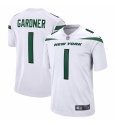 New York Jets #1 Sauce Gardner Nike Player Game Jersey - White