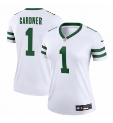 New York Jets #1 Sauce Gardner Nike Women's Alternate Legend Jersey - White