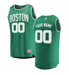 Men's Boston Celtics Fanatics Branded Kelly Green Fast Break Custom Replica Jersey - Icon Edition
