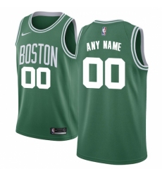 Men's Boston Celtics Nike Green Swingman Custom Jersey - Icon Edition