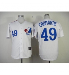 Mitchell And Ness Expos #49 Warren Cromartie White Throwback Stitched Baseball Jersey Mitchell And Ness Expos #49 Warren Cromartie White Throwback Stitched Baseball Jersey